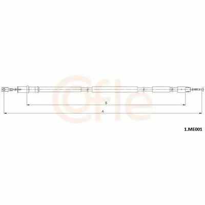 Prezzo Basso COFLE 1.ME001 Cavo Comando, Freno Stazionamento