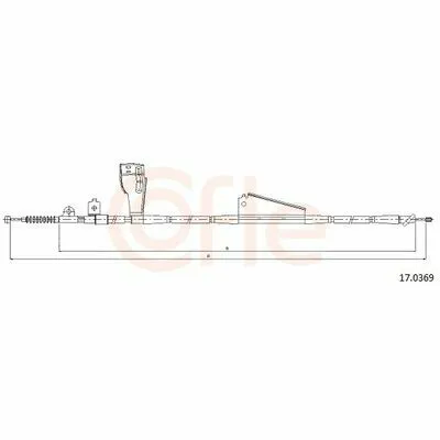 COFLE 17.0369 Cavo Comando, Freno Stazionamento Subito Disponibile