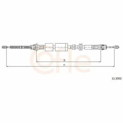 COFLE 11.5502 Cavo Comando, Freno Stazionamento Esclusivo