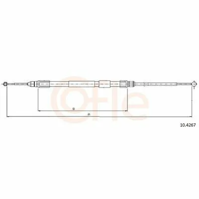 Offerta Speciale COFLE 10.4267 Cavo Comando, Freno Stazionamento
