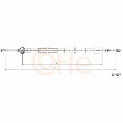 COFLE 10.4654 Cavo Comando, Freno Stazionamento Offerta
