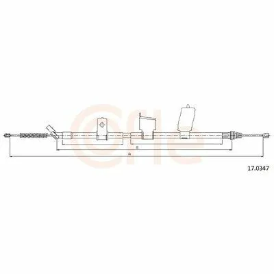 COFLE 17.0347 Cavo Comando, Freno Stazionamento Promozione Esclusiva