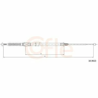 Esclusivo COFLE 10.9023 Cavo Comando, Freno Stazionamento