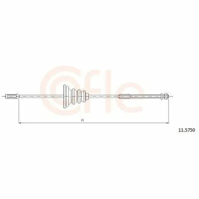Ultime Pezzi COFLE 11.5750 Cavo Comando, Freno Stazionamento