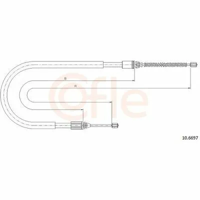 Sconto COFLE 10.6697 Cavo Comando, Freno Stazionamento