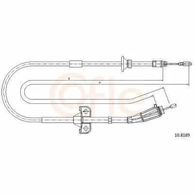 Professionale COFLE 10.8189 Cavo Comando, Freno Stazionamento