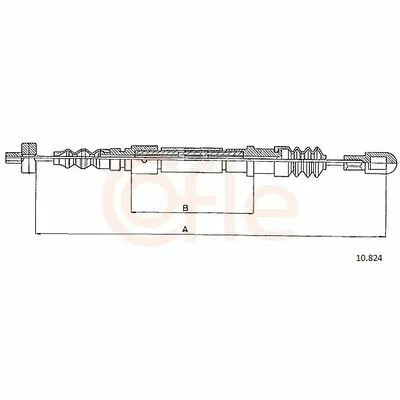 Ultime Pezzi COFLE 10.824 Cavo Comando, Freno Stazionamento