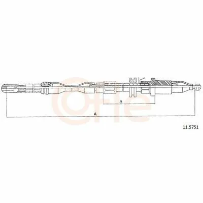 Must-Have COFLE 11.5751 Cavo Comando, Freno Stazionamento