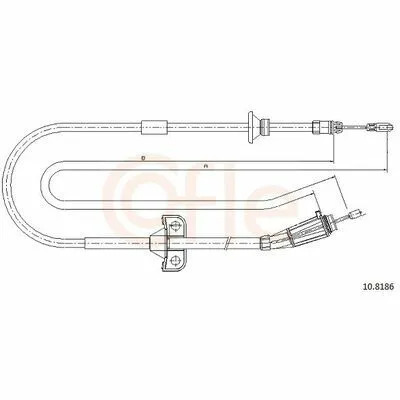Ultime Pezzi COFLE 10.8186 Cavo Comando, Freno Stazionamento