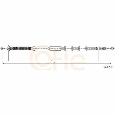 Offerta Lampo COFLE 12.0753 Cavo Comando, Freno Stazionamento