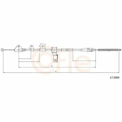 COFLE 17.5069 Cavo Comando, Freno Stazionamento Saldi
