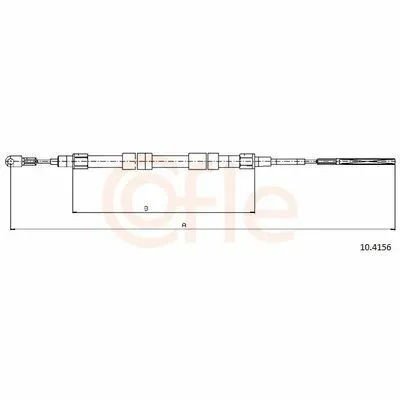 COFLE 10.4156 Cavo Comando, Freno Stazionamento Acquista Ora