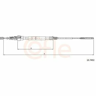 COFLE 10.7492 Cavo Comando, Freno Stazionamento Prezzo Scontato