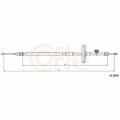 COFLE 11.5833 Cavo Comando, Freno Stazionamento Offerta Lampo
