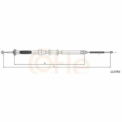Prezzo Basso COFLE 12.0763 Cavo Comando, Freno Stazionamento