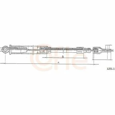 COFLE 1251.1 Cavo Comando, Freno Stazionamento Offerta Speciale