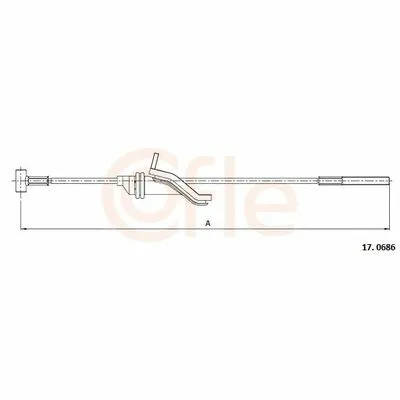 Offerta Lampo COFLE 17.0686 Cavo Comando, Freno Stazionamento
