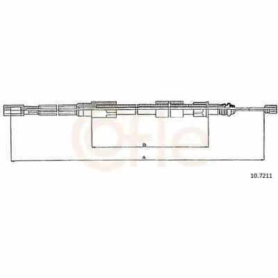 Economico COFLE 10.7211 Cavo Comando, Freno Stazionamento