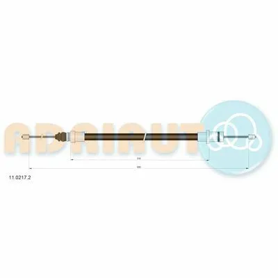 Offerta Limitata ADRIAUTO 11.0217.2 Cavo Comando, Freno Stazionamento