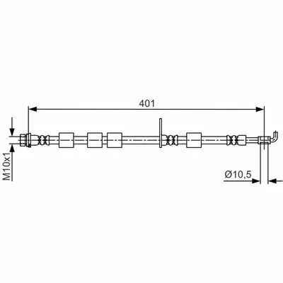 Quantità Limitata BOSCH 1 987 481 700 Flessibile del Freno