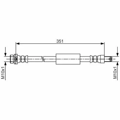 BOSCH 1 987 481 705 Flessibile del Freno Esclusivo