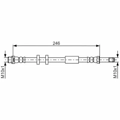 Must-Have BOSCH 1 987 481 714 Flessibile del Freno
