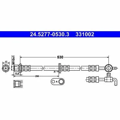 Più Venduto ATE 24.5277-0530.3 Flessibile del Freno