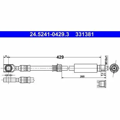 ATE 24.5241-0429.3 Flessibile del Freno Affare