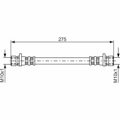 BOSCH 1 987 481 210 Flessibile del Freno Direttamente Dal Produttore
