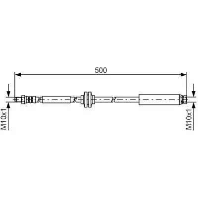 Occasione BOSCH 1 987 481 452 Flessibile del Freno