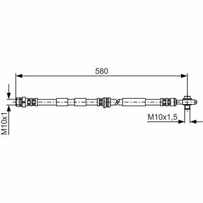 BOSCH 1 987 476 849 Flessibile del Freno Offerta Limitata