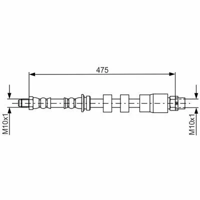 Sconto BOSCH 1 987 481 678 Flessibile del Freno