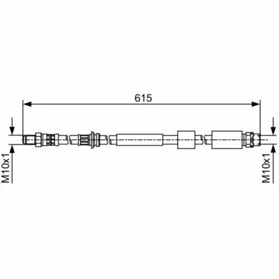 Saldi BOSCH 1 987 481 615 Flessibile del Freno