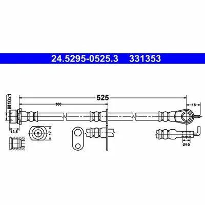Must-Have ATE 24.5295-0525.3 Flessibile del Freno