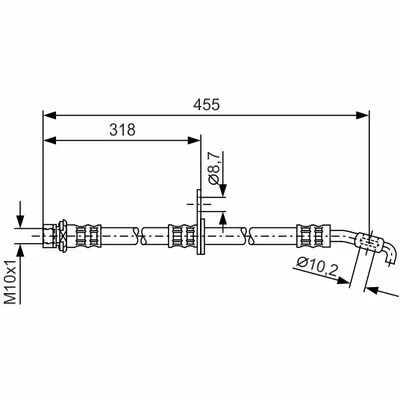 BOSCH 1 987 476 255 Flessibile del Freno Offerta