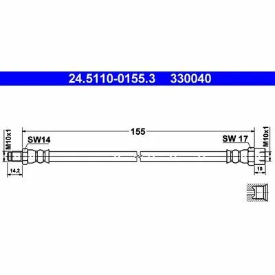 Compra Adesso ATE 24.5110-0155.3 Flessibile del Freno