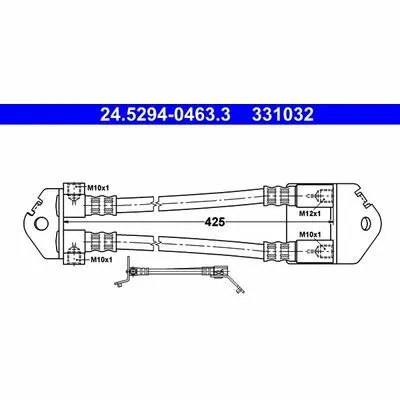 ATE 24.5294-0463.3 Flessibile del Freno Prezzo Ridotto