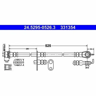 Promozione Esclusiva ATE 24.5295-0526.3 Flessibile del Freno