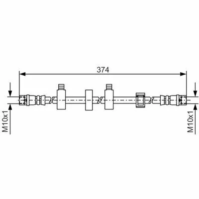 Bestseller BOSCH 1 987 481 539 Flessibile del Freno