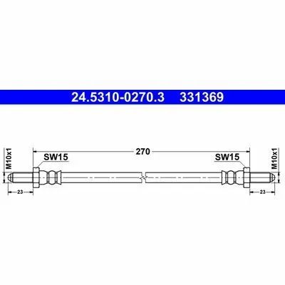 ATE 24.5310-0270.3 Flessibile del Freno A Buon Prezzo
