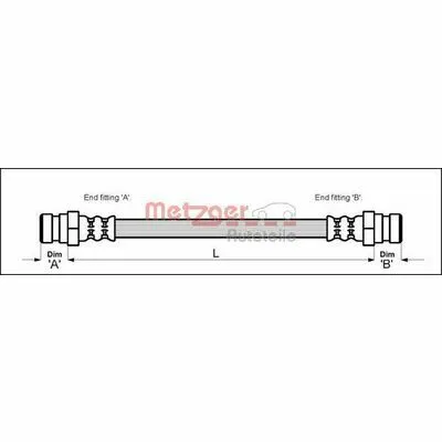 METZGER 4114010 Flessibile del Freno Acquista Ora