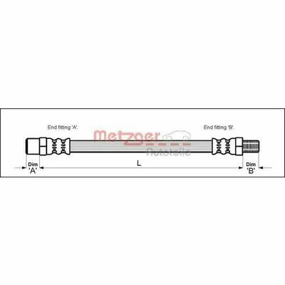 Prezzo Basso METZGER 4111774 Flessibile del Freno