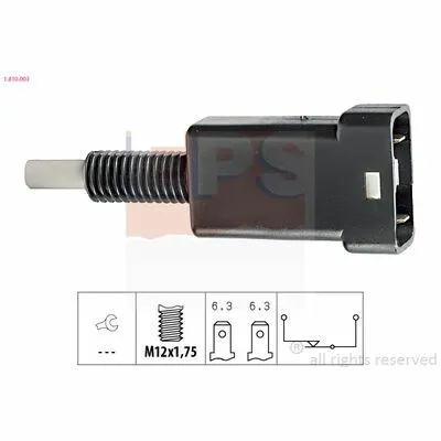 Ultimissimo Modello EPS Made in Italy - OE Equivalent 1.810.003 Interruttore Luce Freno