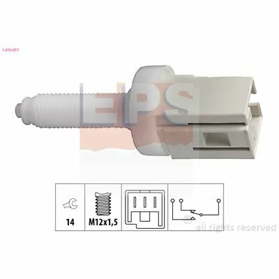 EPS Made in Italy - OE Equivalent 1.810.077 Interruttore Luce Freno Popolare