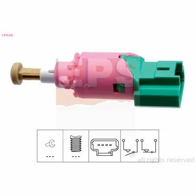 Bestseller EPS Made in Italy - OE Equivalent 1.810.235 Interruttore Luce Freno