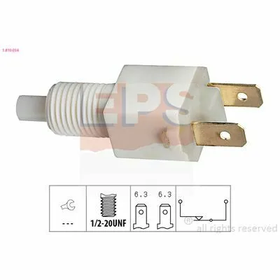 EPS Made in Italy - OE Equivalent 1.810.034 Interruttore Luce Freno Consegna Rapida