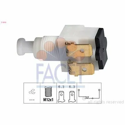 Sconto FACET Made in Italy - OE Equivalent 7.1010 Interruttore Luce Freno