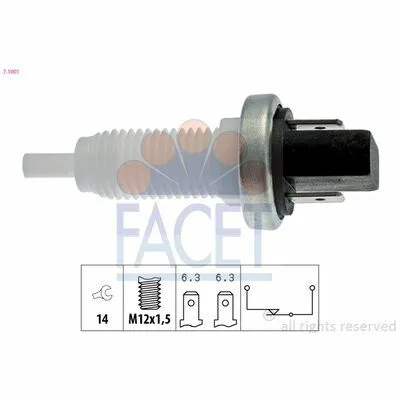 FACET Made in Italy - OE Equivalent 7.1001 Interruttore Luce Freno Prezzo Ridotto