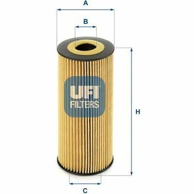 UFI 25.198.00 Filtro Olio Pagamento Sicuro