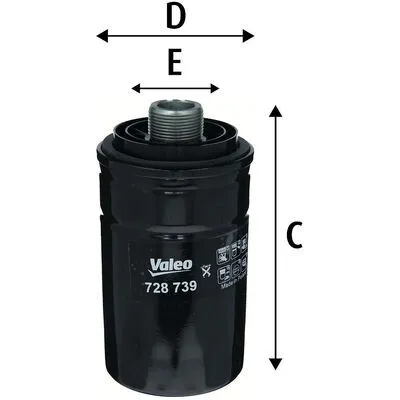 VALEO 728739 Filtro Olio Nuovo Arrivo